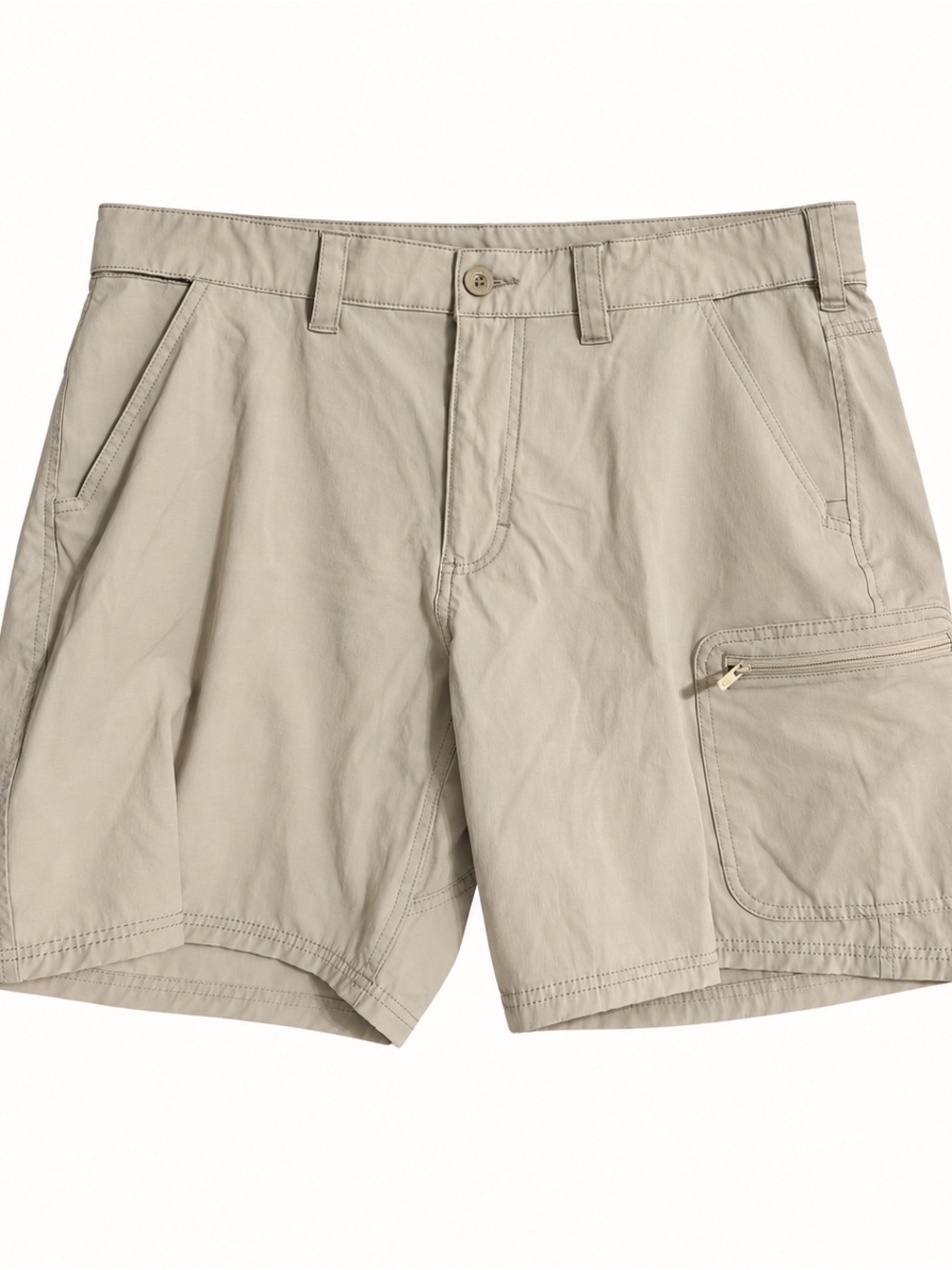 Huk Beige Cargo Shorts with Zip Pocket